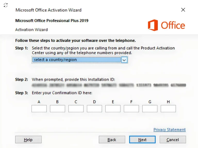 activate Office by Phone