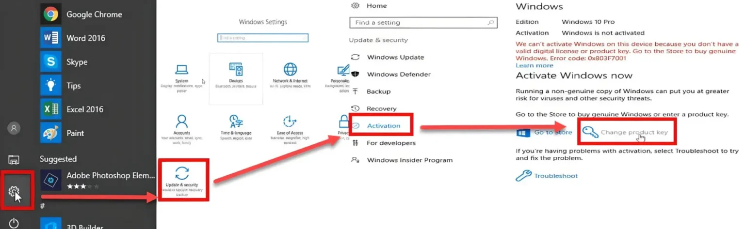 activate Windows by phone
