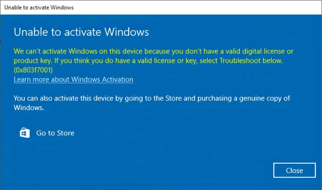 activate Windows by phone